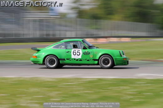 2008-04-25 Monza 154 Classic Endurance Racing - Cabianca - Porsche 911 RS 1975